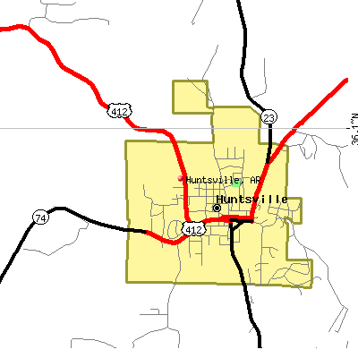 Huntsville map
