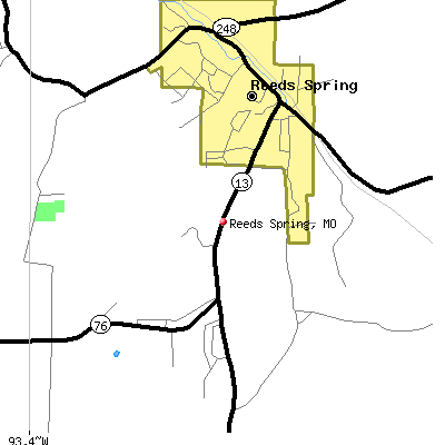 Reeds Spring map
