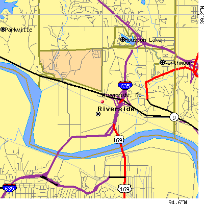 Riverside map