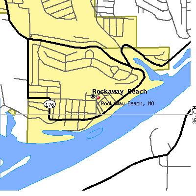 Rockaway Beach map