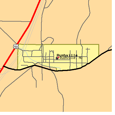 Rushville map