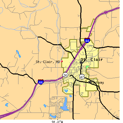 St. Clair map