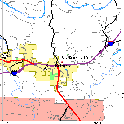 St. Robert map