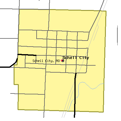 Schell City map