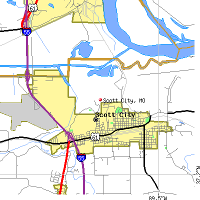 Scott City map