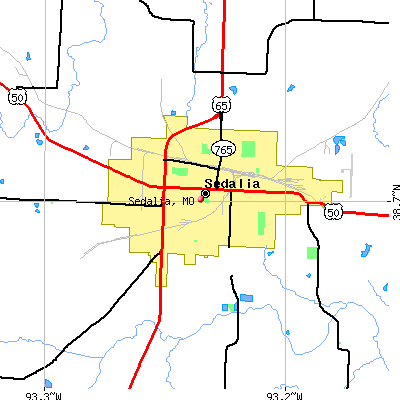 Sedalia map