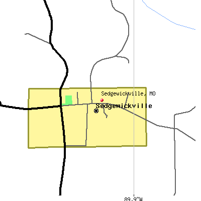 Sedgewickville map