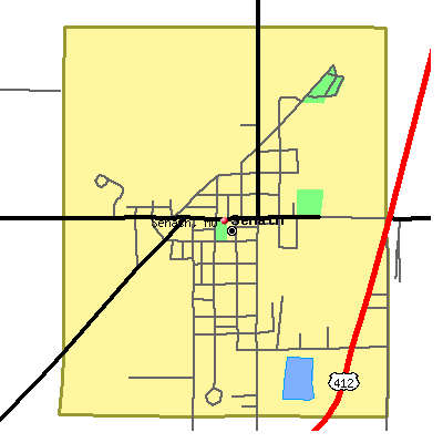 Senath map