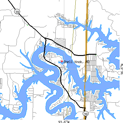 Shell Knob map