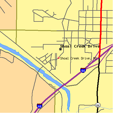 Shoal Creek Drive map