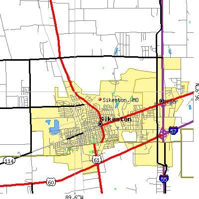 Sikeston map
