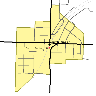 South Gorin map