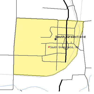 South Greenfield map
