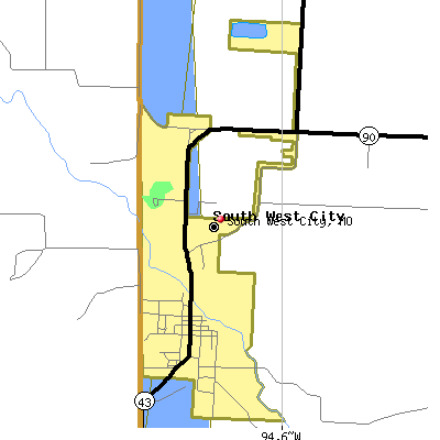 South West City map