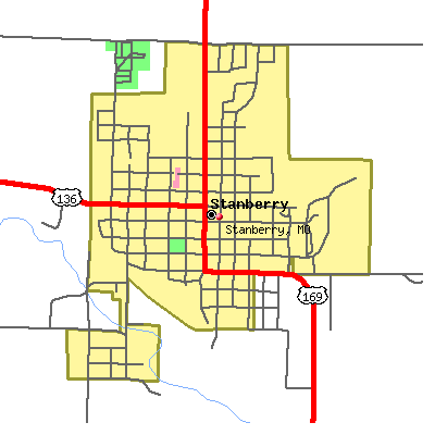 Stanberry map