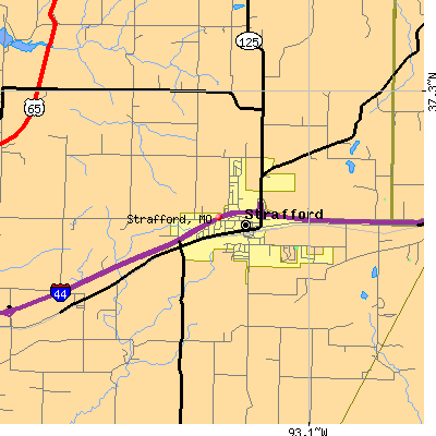Strafford map