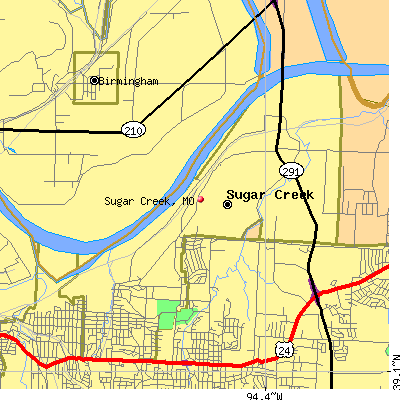 Sugar Creek map