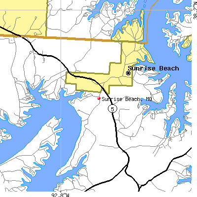 Sunrise Beach map