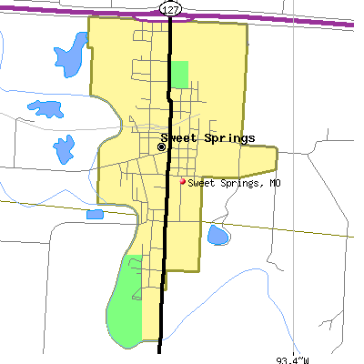 Sweet Springs map