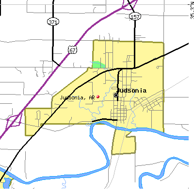 Judsonia map