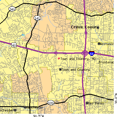 Town and Country map