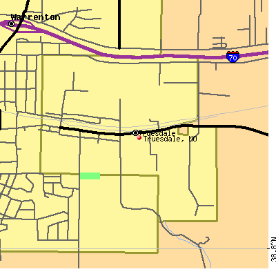 Truesdale map