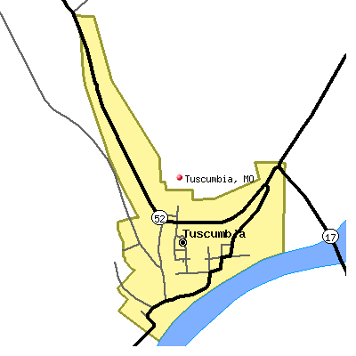 Tuscumbia map
