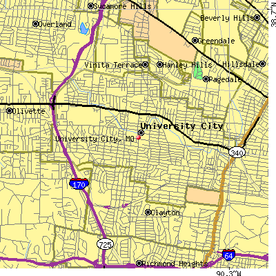 University City map