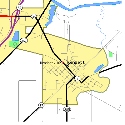 Kensett map