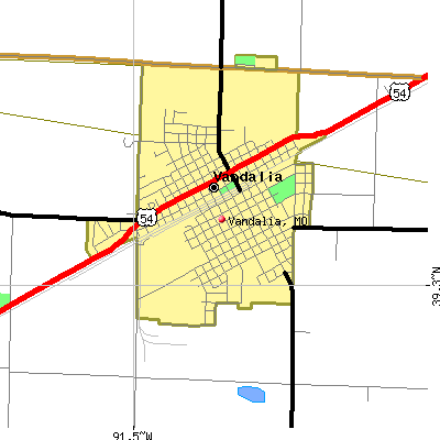 Vandalia map