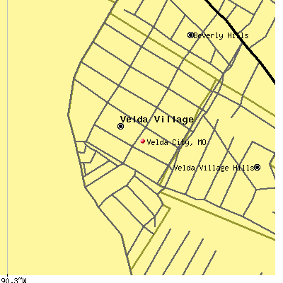 Velda City map