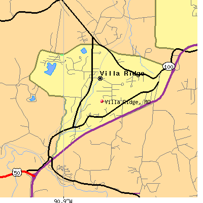 Villa Ridge map