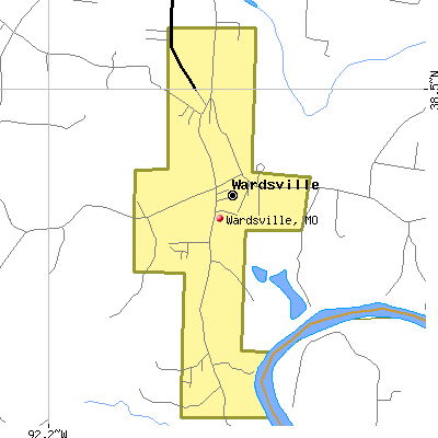 Wardsville map