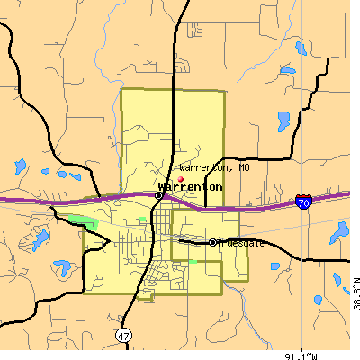 Warrenton map