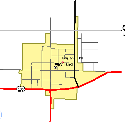 Wayland map