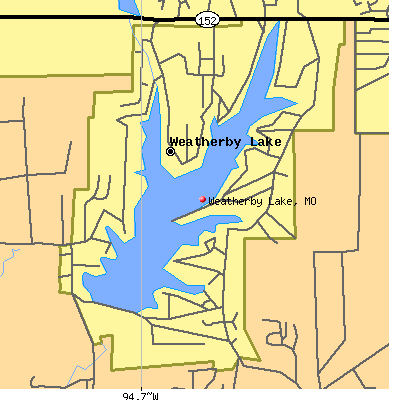 Weatherby Lake map