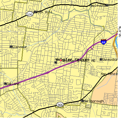 Webster Groves map
