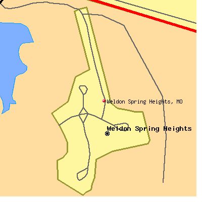 Weldon Spring Heights map