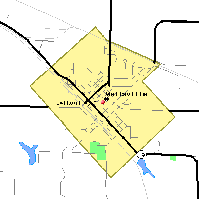 Wellsville map