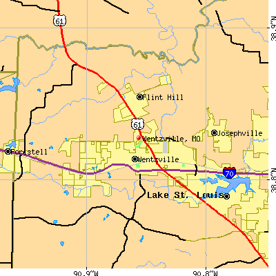 Wentzville map