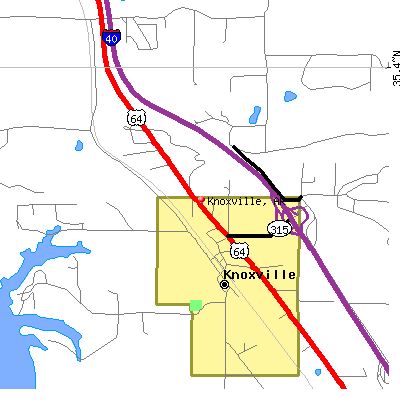 Knoxville map
