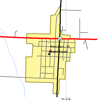 Wheatland map