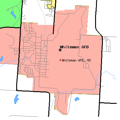 Whiteman AFB map