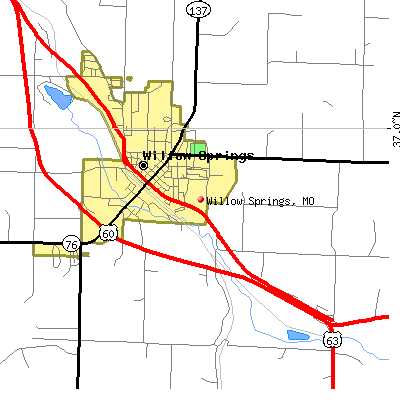 Willow Springs map