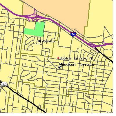 Woodson Terrace map