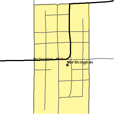 Worthington map