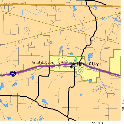 Wright City map