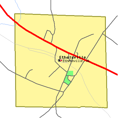 Ethelsville map