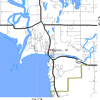 Bigfork map