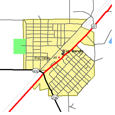 Big Sandy map